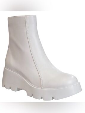 NAKED FEET - XENUS in MIST Platform Ankle Boots Size 10